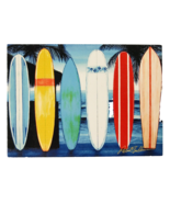 Patrick Sullivan Surfboards Art Print on Wood Signed 7 x 5 x 1.5&quot; Beach ... - £15.15 GBP