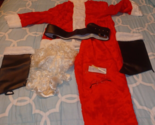 HALCO Red Velvet Santa Suit be a hero on Christmas 42-48 Missing hat - $100.00