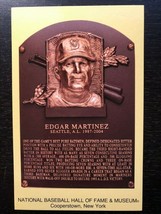 Edgar Martinez Baseball Hall of Fame Plaque  Postcard HOF Mariners - £11.86 GBP