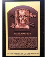 Edgar Martinez Baseball Hall of Fame Plaque  Postcard HOF Mariners - £11.67 GBP