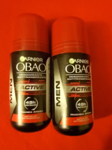 4 Pack Garnier Obao Men Active Deodorant 2.3 Oz Each 48 Hours Protection - £18.17 GBP