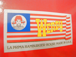 Vintage WENDY The First Burger House Made in USA Stickers Stickers Sale-
show... - £11.38 GBP