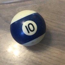 Vintage Billiards Pool Ball Replacement, 2 1/4&quot; Blue Stripes #10 - $3.50
