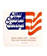 First Federal Savings Bank Vintage Matchbook Madison Wisconsin Unstruck ... - $367.78 MXN