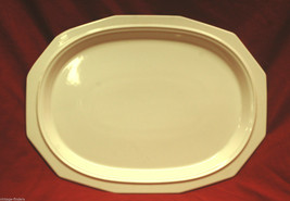 Old Vintage Heritage White by Pfaltzgraff 16&quot; Oval Serving Platter Tray USA - £27.17 GBP