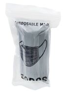 Disposable Face Mask Unbranded Adult Disposable Face Mask 50 pcs Black - €8,05 EUR