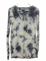 New American Eagle Womens Small Viscose Tie Dye Sweater White &amp; Blue -  BC - £10.41 GBP