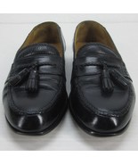 Mezlan Madison Black Leather Apron Toe Tassel Loafers Dress Shoes Size (... - £29.03 GBP