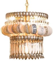 Silver Spoon Display Chandelier, Artisan Hand Made, Upcycled Vintage - £1,694.24 GBP