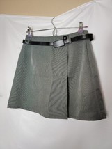 Vintage Womens Skirt Made in USA My Michelle MM size 9/10 Gray w/Belt VTG Y2K - £19.40 GBP