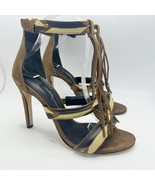 Jerome Dreyfuss Bea Fringe Leather Sandal Heels Size EU 39 Color Block B... - $5,058.98 MXN