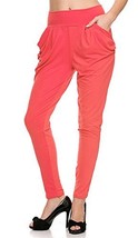 New Mix Women&#39;s Basic Solid Color Soft Drape Pocket Harem Pants (1X/2X, ... - $14.00