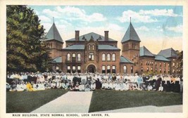 Main Building State University Normal School Lock Haven PA 1920s postcard - £5.53 GBP