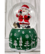 Mini Santa Christmas Snowglobe Trees Water Globe Snow Reindeers Snowflak... - £7.96 GBP