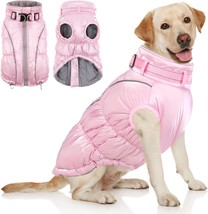 Winter Dog Coats, Warm Fleece Dog Jacket With Harness Built In Reflective Turtle - $32.99