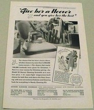 1937 Print Ad Hoover Vacuum Cleaners Husband Gives Wife Christmas Gift - £6.69 GBP