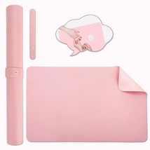 Double-sided Nail Table Mat for Nail tech - Soft Microfiber PU Leather N... - $442.12 MXN