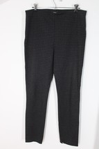 Theory XL Blue Gray Houndstooth Knit Pull-On Skinny Legging Pants - £44.51 GBP