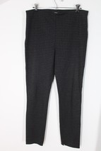 Theory XL Blue Gray Houndstooth Knit Pull-On Skinny Legging Pants - £42.62 GBP