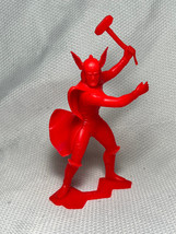 Vtg 1967 Marx THOR Marvel Comics Plastic Figure Bright Orange 7&quot; Action Figure  - £72.12 GBP