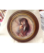Vintage The Bradford Exchange Plate In Vanhycan &amp; Smythe Frame &quot;White Fe... - $53.45
