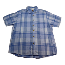 ClearWater Outfitters Shirt Men Medium Blue Short Sleeve Button Up Casua... - $18.69