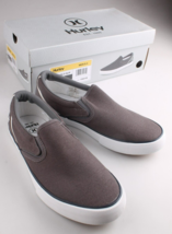 Hurley Herren Arlo Slipper Deckschuh 8 Freizeit Leinen Sneakers Grau Wei... - $19.96