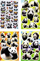 Promotion SET 4 Panda Bear Animal Kindergarten Sticker Size 27x18 cm/10x inch - £7.23 GBP