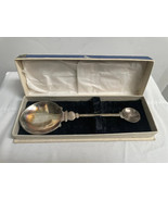 Vintage PANISTAN 7 INCH SERVING SPOON IN BOX - $14.03