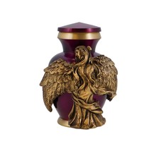 Wings of an Angel of Golden Purple Keepsake Urn - £23.48 GBP