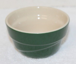 Vintage Le Creuset Stoneware Dark Green Ramekin Custard Souffle Cup Bowl 06.04 - £9.44 GBP