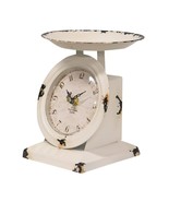 New small Scale Clock with distressed whitewash finish - $552.13 MXN
