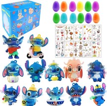 24PCS Figures 12PCS Easter Eggs with 10 Sheets Easter Stickers Easter Basket Stu - £32.15 GBP