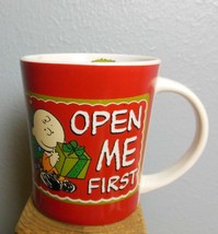 Peanuts Mug Charlie Brown &quot;Open Me First&quot; 4&quot; - £12.65 GBP