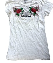 RETRO Bike Week Motorcycle T Shirt Women S Adult  2012 Laconia Rose  - $23.76