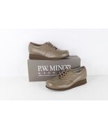 NOS Vintage 90s Streetwear Womens 8.5 2A Chunky Platform Leather Shoes T... - $1,800.66 MXN