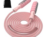 Jump Rope Cotton Adjustable Skipping Weighted Jumprope For Women,Adult A... - $12.99