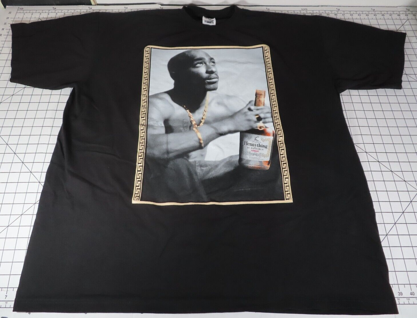 Primary image for RARE VTG Shaka Wear Tupac Rap Legend T-Shirt Size 4XL "Hennything is possible"
