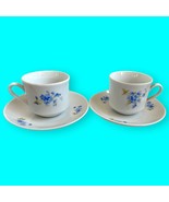 Bohemia Cups Made in Czechoslovakia Demitasse Espresso Cups Saucers Pair... - £27.36 GBP