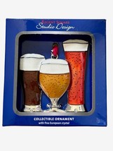 Christmas Ornament Craft Beer Tasting W Fine European Crystal Regent H Lewis - £11.54 GBP