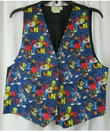 Vintage Looney Tunes Vest 1994 90s Taz Bugs Daffy Tweety Sylvester Warne... - £16.32 GBP