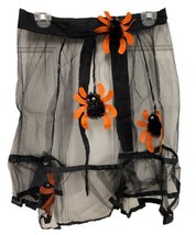 Halloween Spider Black and Orange Holiday Apron Spiders Costume Cosplay - £8.01 GBP