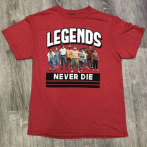 The Sandlot Legends Never Die T-Shirt Mens Size Medium Beautiful Red CLEAN! - £6.41 GBP