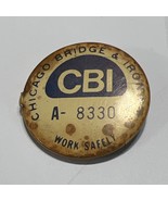 Chicago Bridge And Iron Badge Employee ID Badge Button - $19.36 CAD