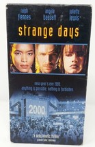 Strange Days (VHS, 1996) Sci-Fi Action Angela Bassett Ralph Fiennes Blockbuster - £3.19 GBP