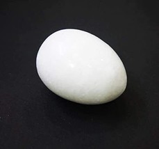 White SHALIGRAM Stone from VRINDAVAN || Size 2 INCES Approx. (White) - £19.75 GBP