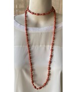 ⭕⭕VTG, necklace, collier, necklace, collana, new, new, acrylic, pink - $11.88