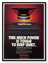 Targa Woofers Car Audio &amp; Stereos Print Ad Vintage 1989 Magazine Advertisement - £7.75 GBP