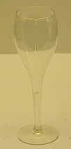 Champagne Flute Elegant Long Stem Clear Glass Classic Unknown Maker 8-1/... - $21.77