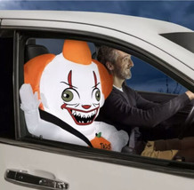 IT Pennywise The Clown Airblown Inflatable 3&#39; Car Buddy Halloween LED Adapter - £21.89 GBP